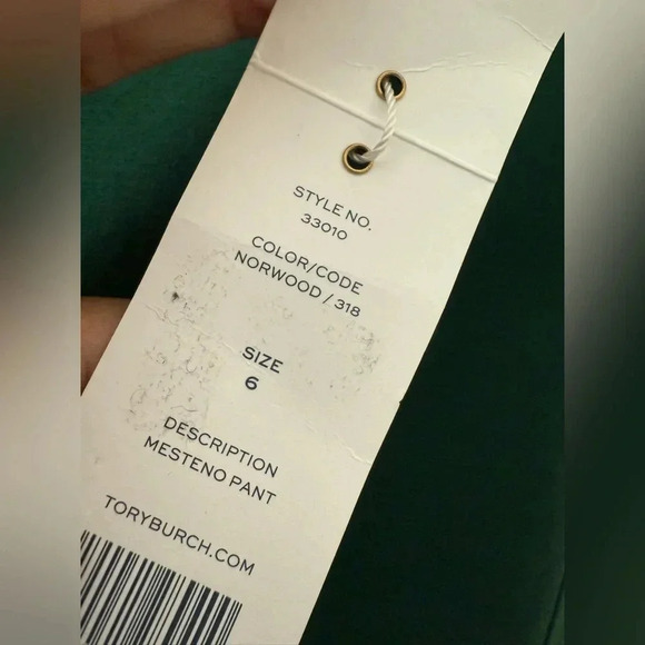 TORY BURCH Cotton & Lyocell Palazzo Mesteno Panfs - NWT - Size 6 - Picture 5 of 10